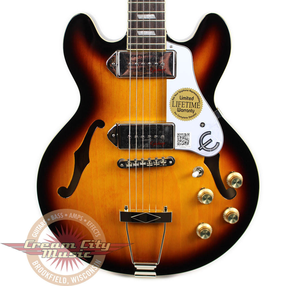 Used Epiphone Casino Coupe Hollow Body Electric Guitar Sunburst