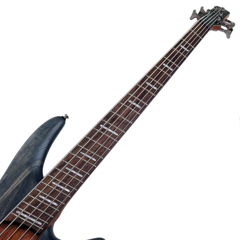 Ibanez SRFF805 5-String Fanned Fret Electric Bass in Black Stained