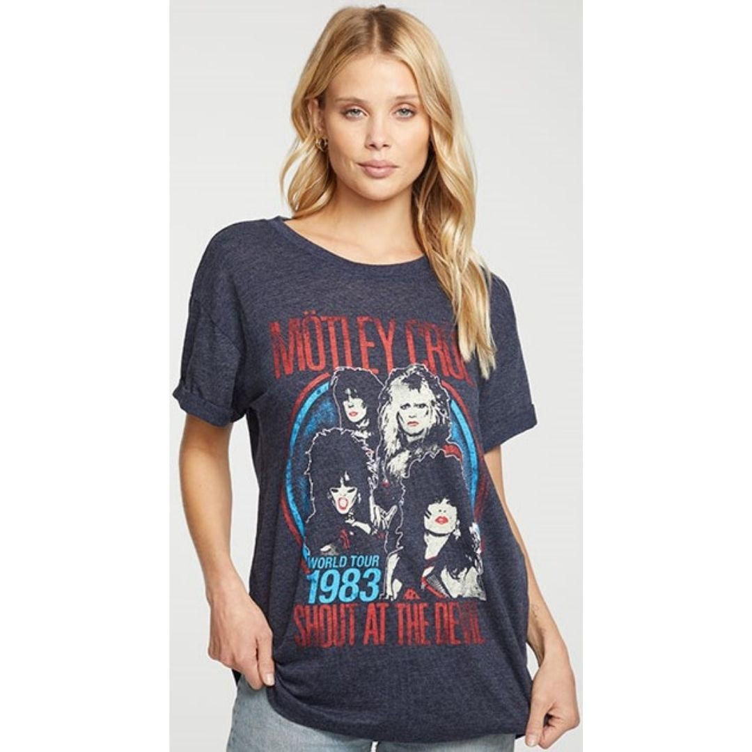 Motley Crue Shout at the Devil World Tour 1983 Women's Oversize