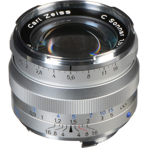 Zeiss Ikon C Sonnar T* 50mm/1.5 ZM Lens - Silver