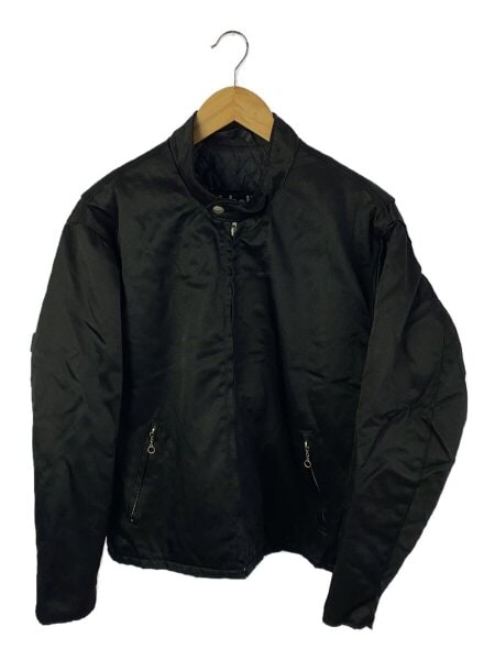 Schott ナイロンシングルライダース黒