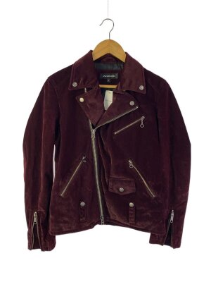 JACK ROSE / シングルライダースジャケット/3/レザー/BLK/無地/230725J