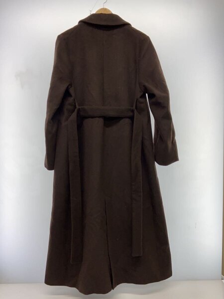 crewre アジャスタブルウールロングコート ink black 2