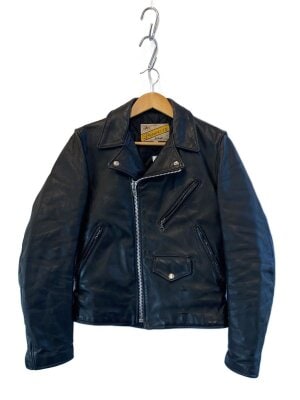 Schott(ショット) / シングルライダースジャケット/34/レザー/BLK