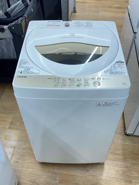30日迄！送料無料☆東芝 5kg 洗濯機【AW-5G3】E7PR