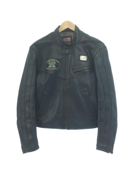 牛革○南海 NANKAI レザーライダースジャケット ブラック 人気