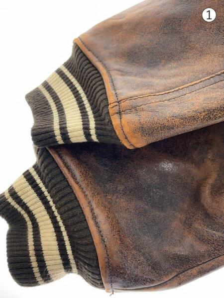 AVIREX(アヴィレックス) / オールレザースタジャン/スタジャン/XS