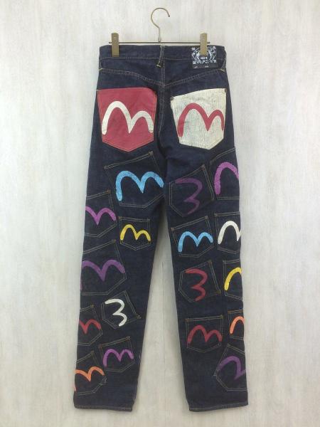 EVISU(エヴィス) / メニーポケット/カモメペンキス/トレートパンツ/30