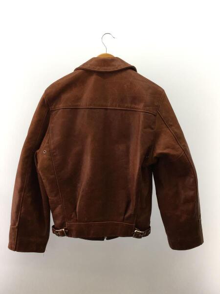 Schott ブラウンレザーライダージャケット Schott(ショット