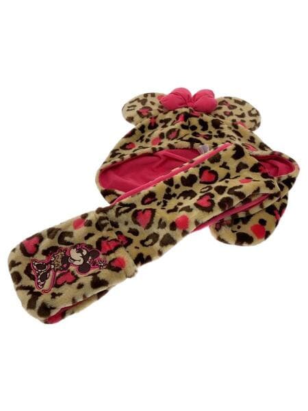 ディズニー ミニー ヒョウ柄 マフラーキャップ Disney(ディズニー