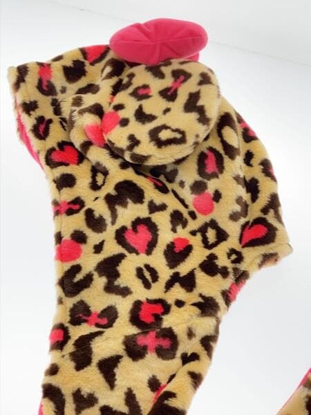 ディズニーミニーヒョウ柄マフラーキャップ