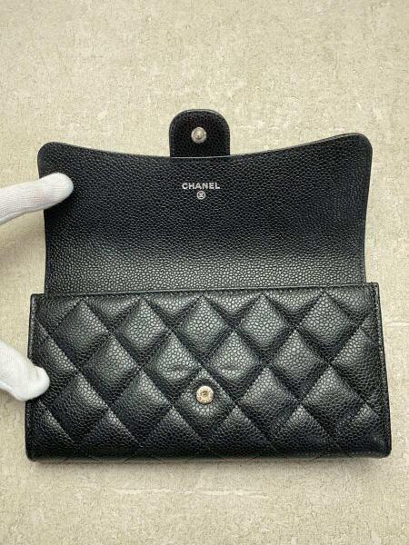CHANEL(シャネル) / 長財布/レザー/BLK/レディース/AP0241/※コイン