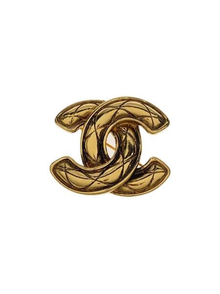 n*a様 2903☆CHANEL ブローチ 1152 マトラッセ ココマーク ゴ n*a