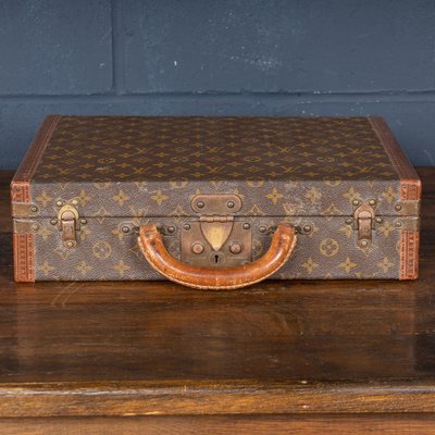 Vintage French President Briefcase in Monogram Canvas from Louis