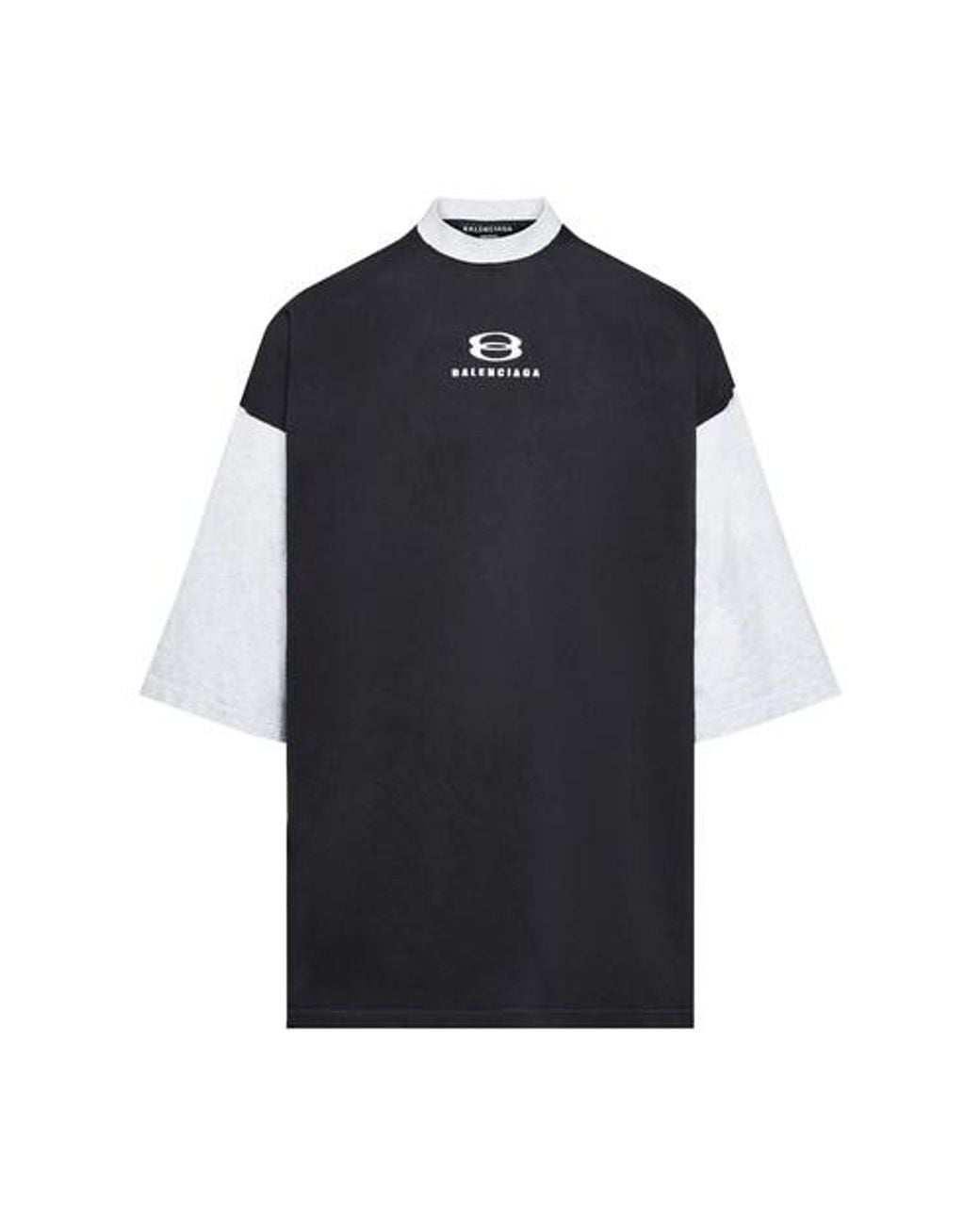 Balenciaga Unity 3/4 Sleeves T-shirt in Black for Men | Lyst