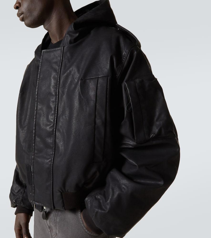 Entire studios Moto Bomber Jacket in Black for Men | Lyst