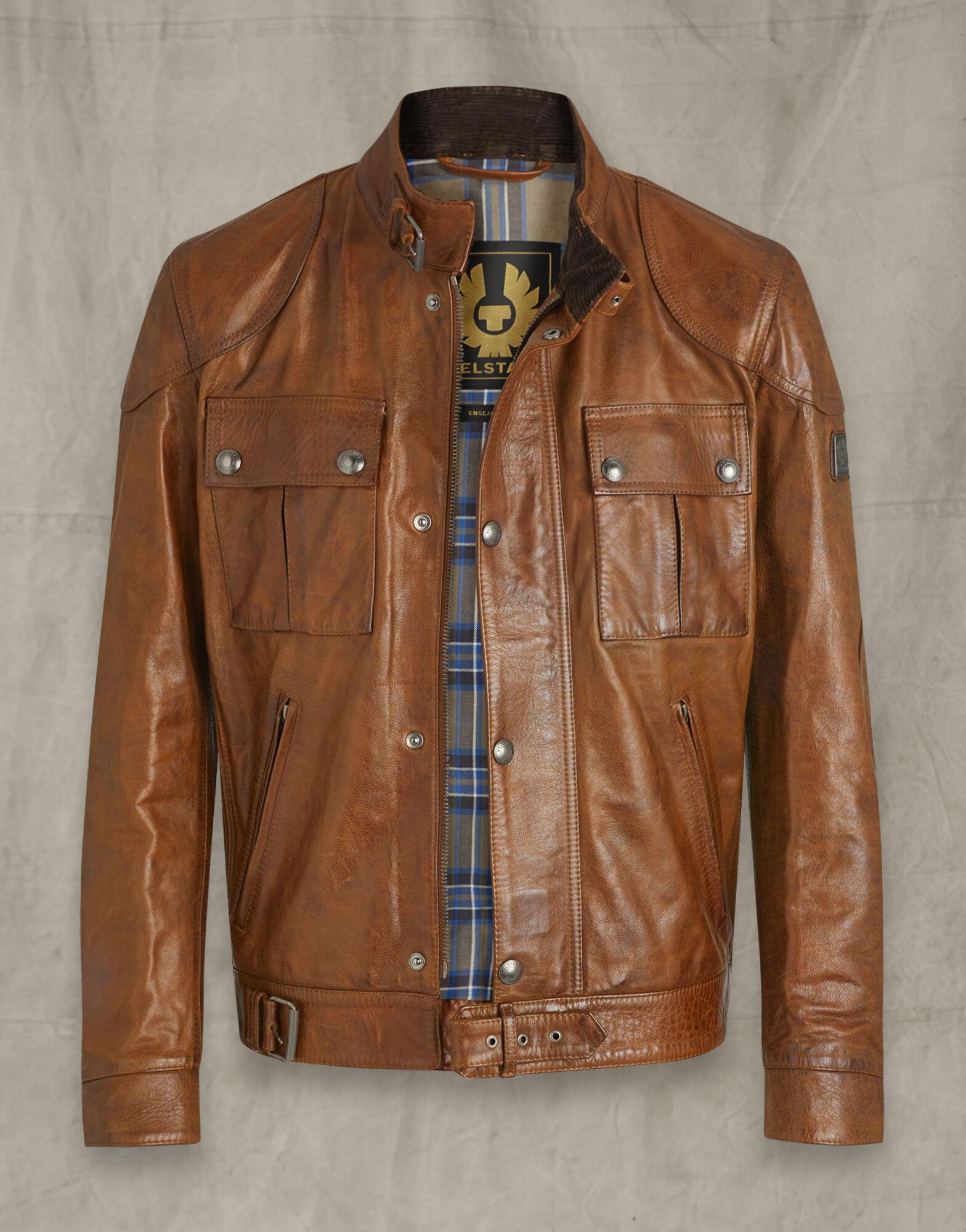 Belstaff Gangster 2.0 Leather Jacket in Brown for Men | Lyst Canada