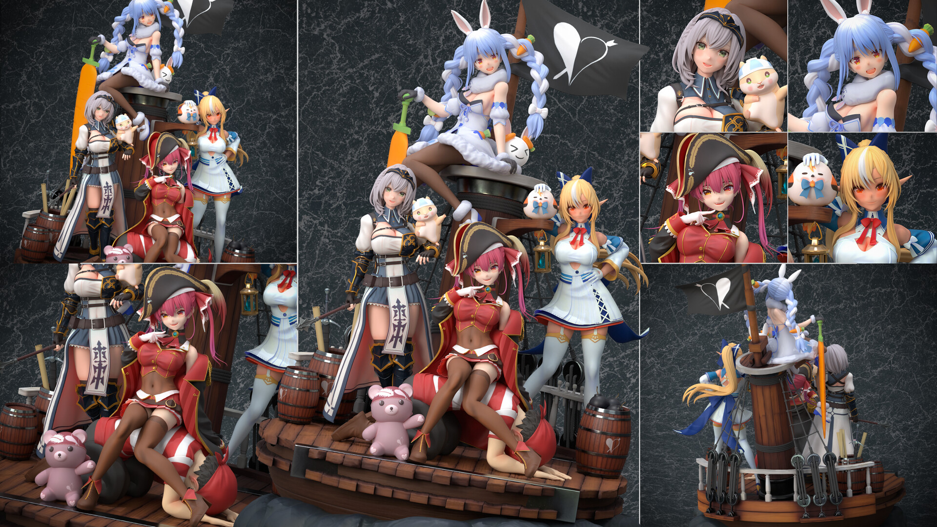 ArtStation - ホロライブ3期生5周年記念デジタルフィギュア