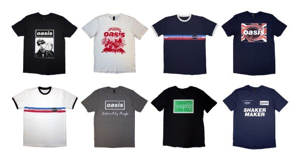 Oasis（オアシス）Tシャツ ! 念願の再結成、さらに2025年10月に来日