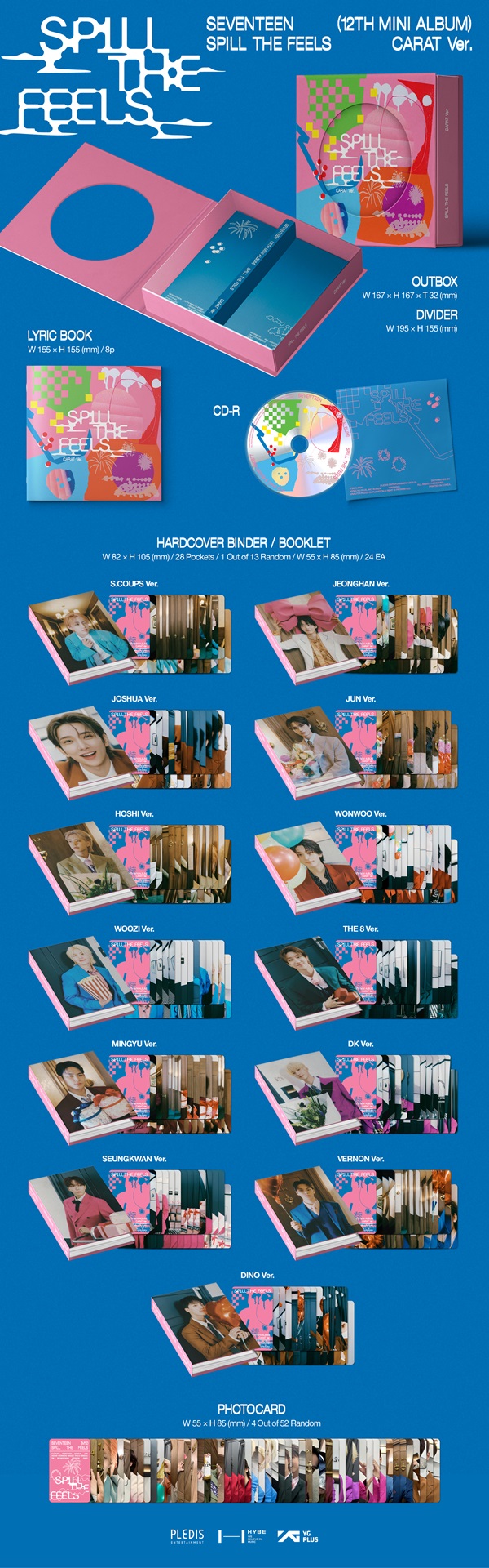 SEVENTEEN 12th Mini Album「SPILL THE FEELS」限定特典付きで2024年10