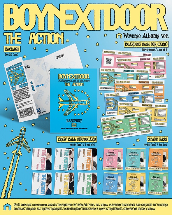 BOYNEXTDOOR 韓国5枚目のEP『The Action』10月リリース！購入先着特典
