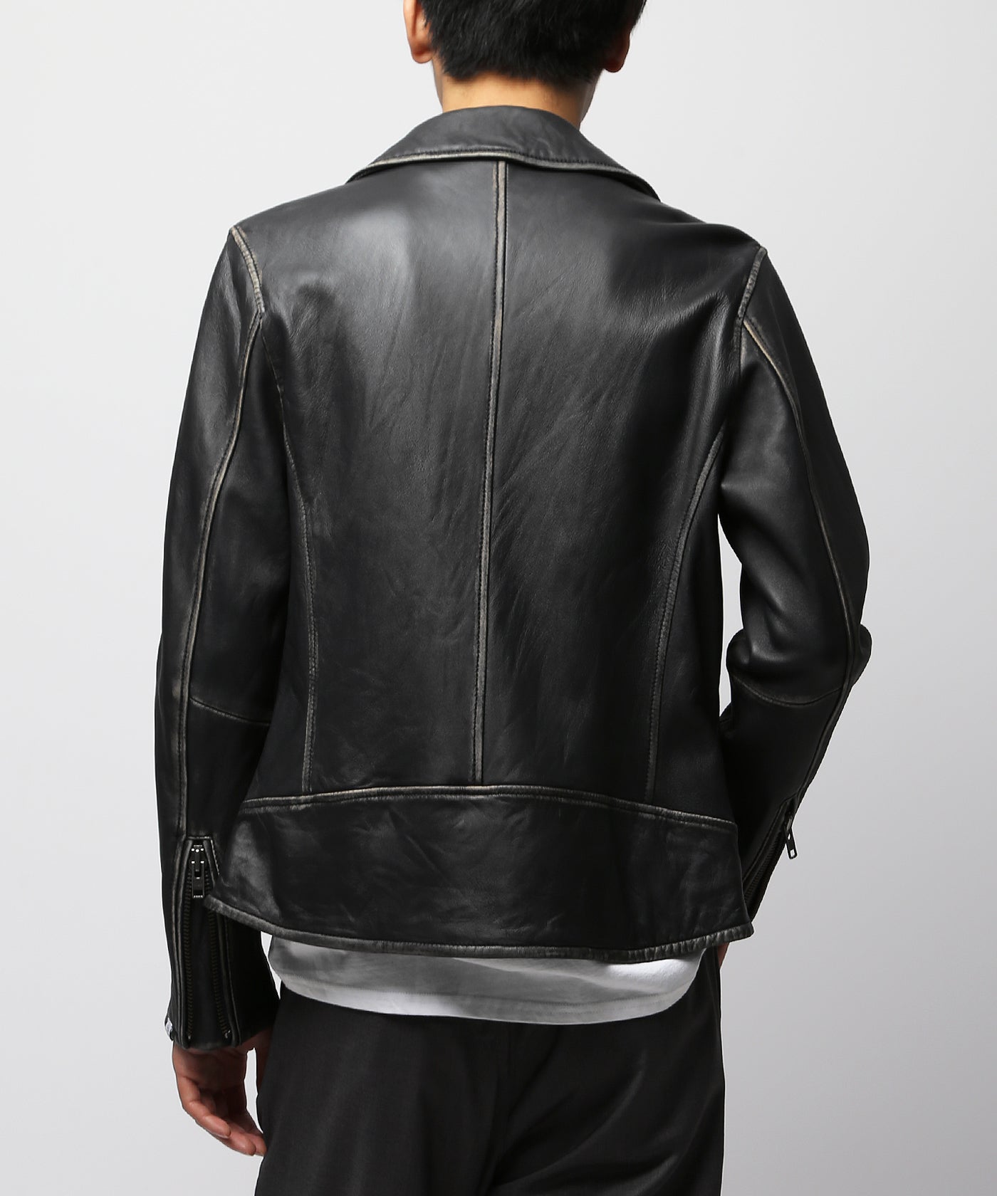 シープレザー 公式 ダブルジップ アルチザン シングル モード シープ