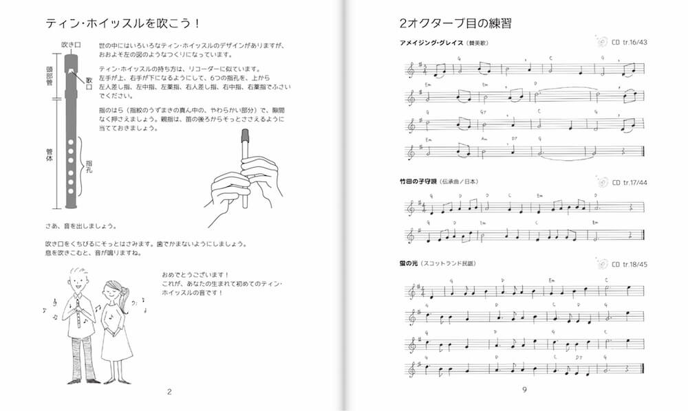 ケルトの笛屋さん | ホイッスル初心者のための教本