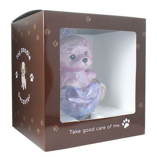 ティーカッププードル デキャンタ ローズ ピンク ブランデー│セラー