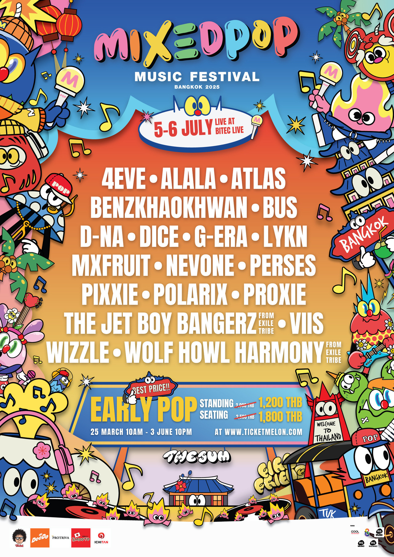 7/5(土)・7/6(日)開催!!】『MIXEDPOP Music Festival Bangkok 2025』に