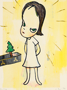 奈良美智 Yoshitomo Nara In the Pink Water (ポスター) | ONLINE