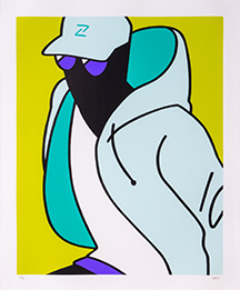 谷口小夏「minor role(orange)」2021 シルクスクリーン 谷口 小夏