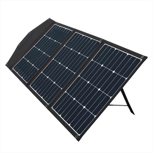 災害時などに電源として使える 3つ折りソーラーパネル電源 120W OWL