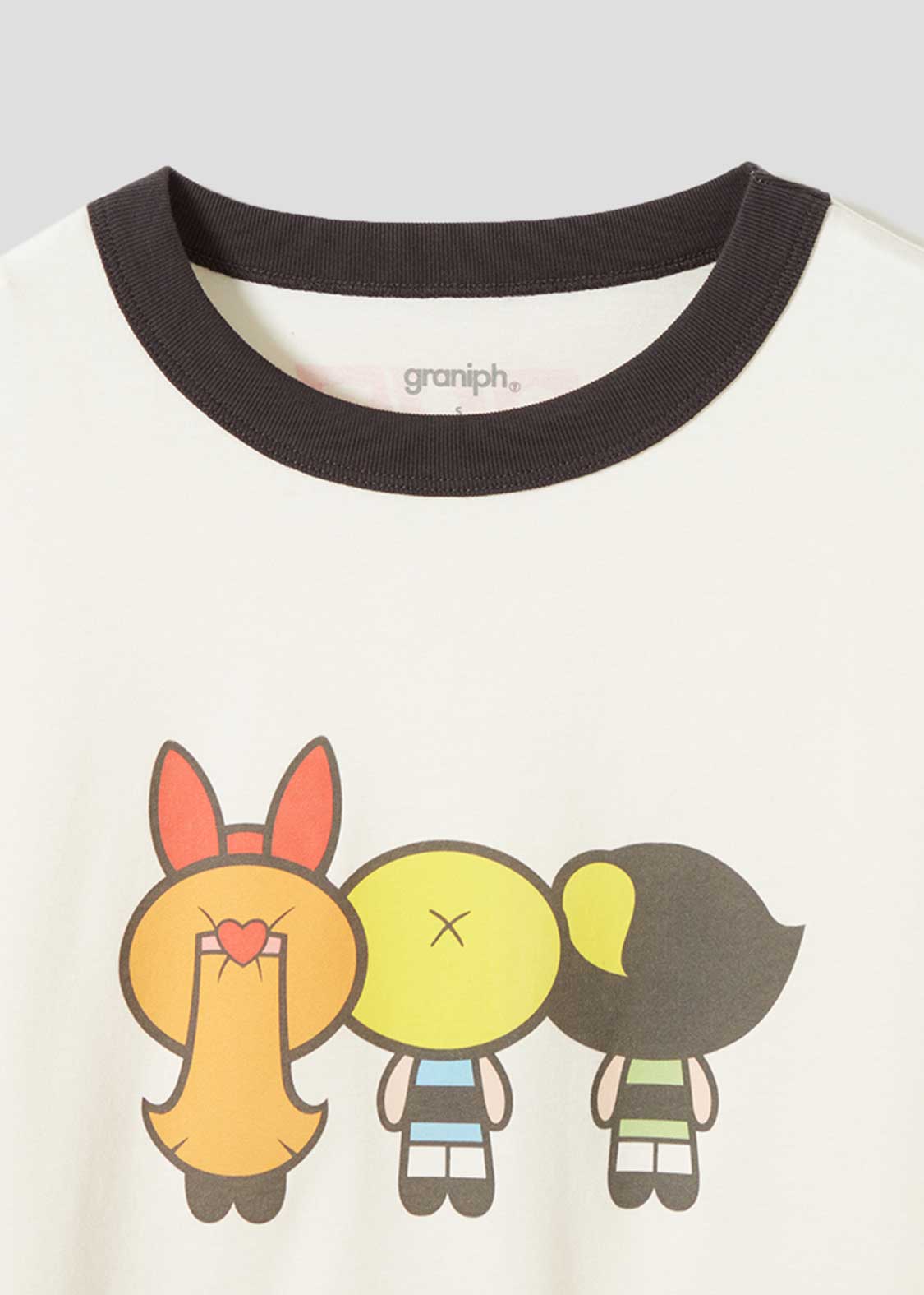 バックショット｜ビッグシルエットトリムTシャツ｜ユニセックス