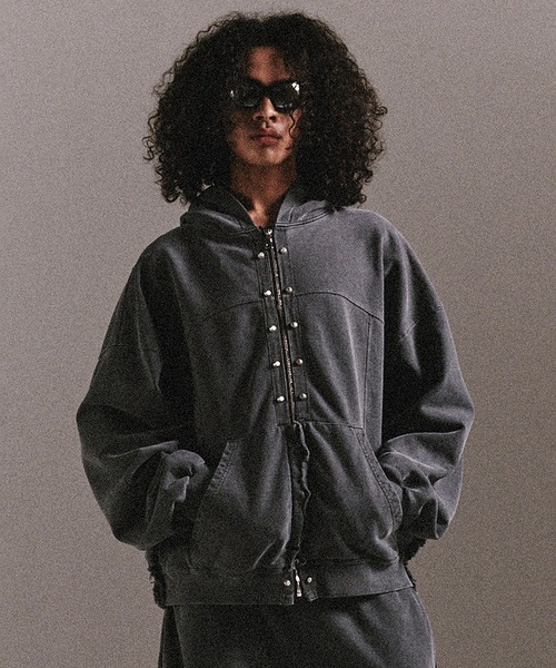 LIBERE リベーレ / WAVE STUDS HOODIE ウェーブスタッズフーディー