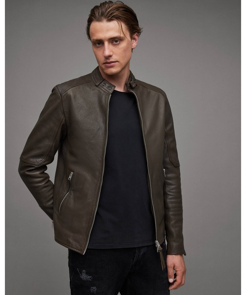 ALLSAINTS（オールセインツ）の「CORA LEATHER SNAP BACK COLLAR