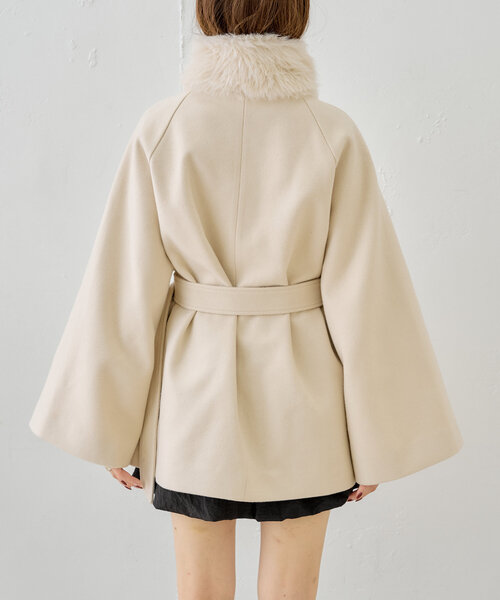 ファー取り外しケープコート（その他アウター）｜Chico（チコ）の