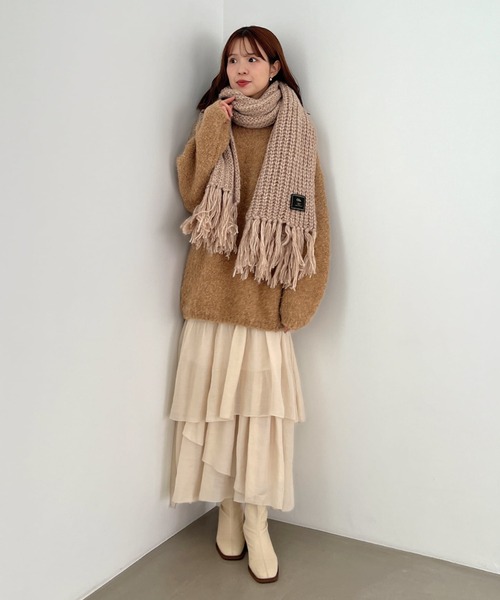 Olu.（オルドット）の「ミックスカラーロングストール（マフラー
