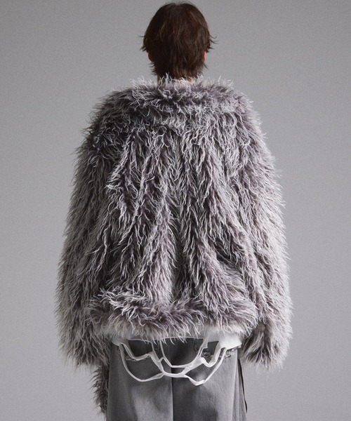 GRANCY（グランシー）の「【GRANCY】Fur Boa Riders Jacket / ファー