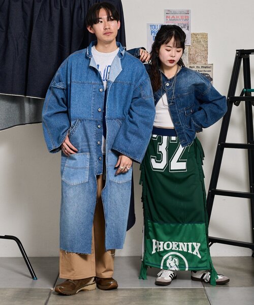 etsinta】リメイクデニムショップコート（その他アウター）｜etsinta