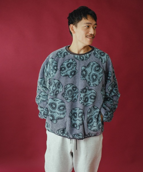 キルトxボアリバーシブルクルーネック | ジムマスター（gym master