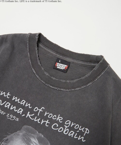 LIFE（ライフ）の「LIFE/ライフ 別注 カート・コバーン コラボフォト T