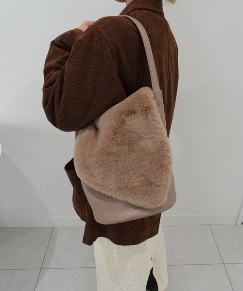 あわのさえこ - 巾着付き3wayバケツトートバッグ made in INTER