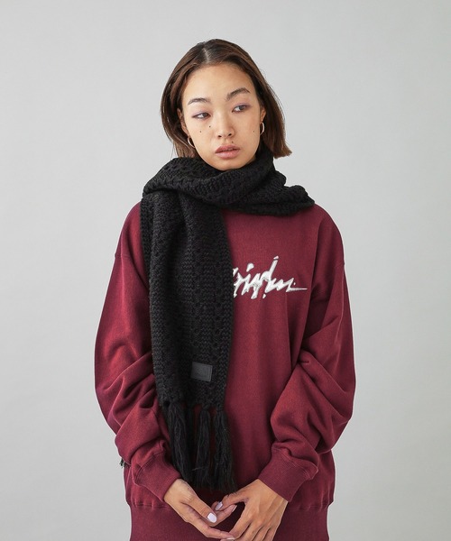 セール】FRINGE KNIT SCARF（マフラー）｜X-girl（エックスガール）の