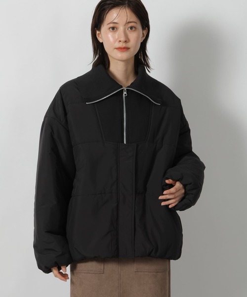 セール】ハーフZIP風中綿ブルゾン / 496627（ブルゾン）｜LAKOLE