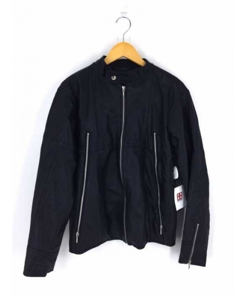 ブランド古着】レザーシングルライダースジャケット（ブルゾン