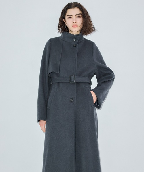 アシメオーバーヨークコート（チェスターコート）｜PUBLIC TOKYO