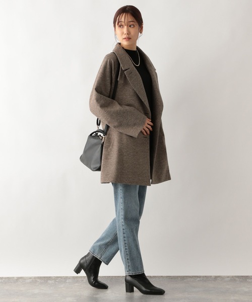 GLOBAL WORK（グローバルワーク）の「軽やかストレッチ衿2WAYコート