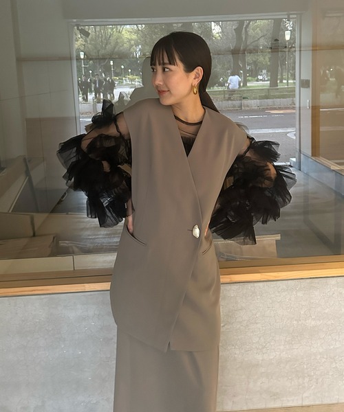 2点セットアイテム】 バックシアージレセットアップ・デコラティブ