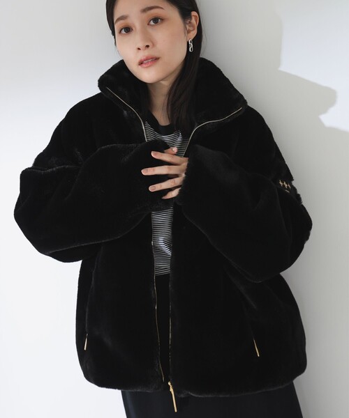 TATRAS 黒 ボアジャケット