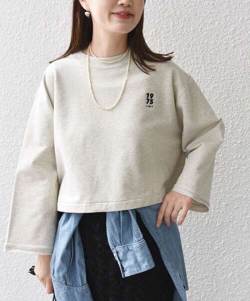 セール】* 〈洗濯機可能〉ベア 裏毛 刺繍 ロゴ プルオーバー 24SS